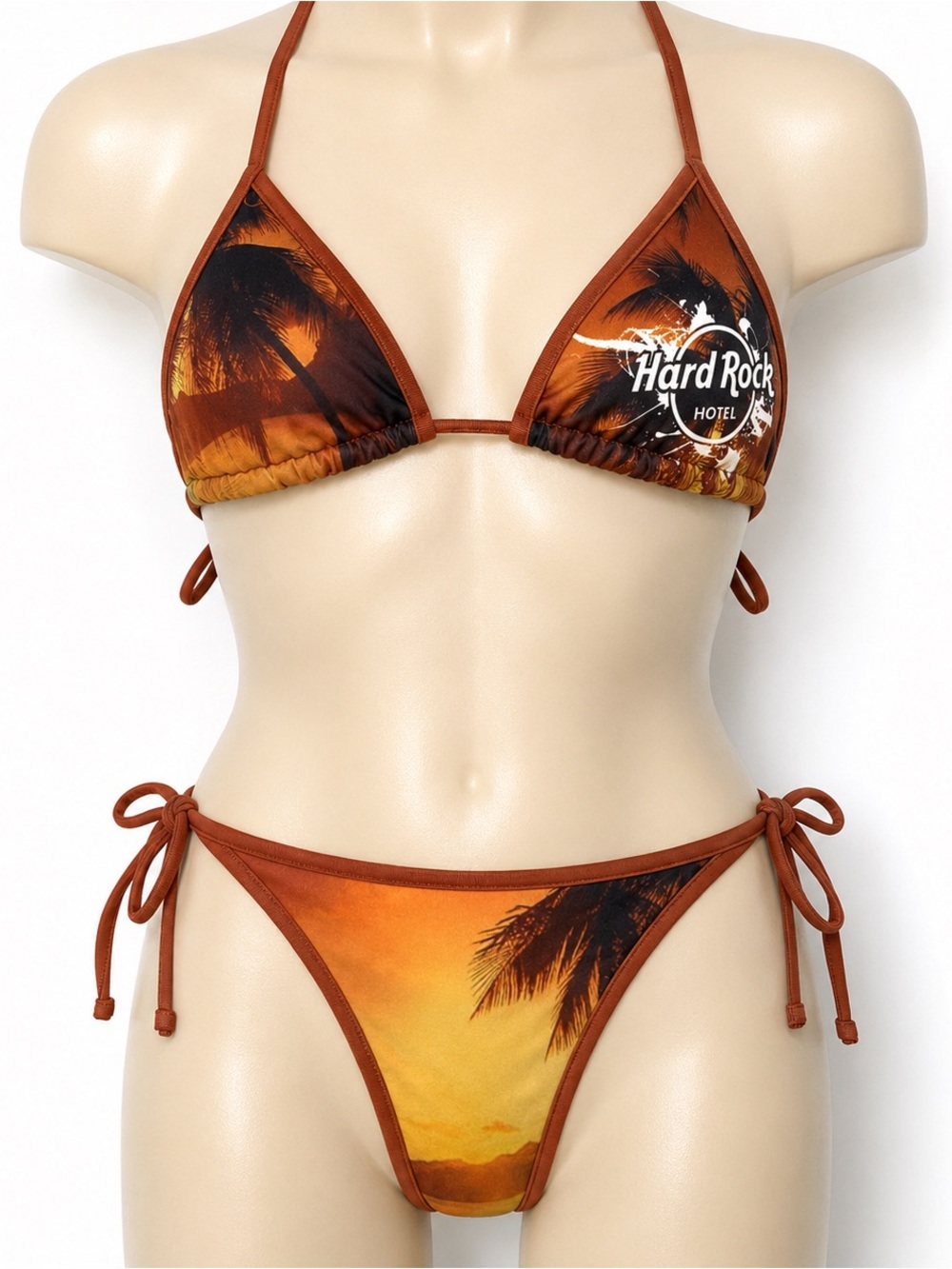 NWT Hard Rock Hotel Sunset Palm Bikini Set Size Small